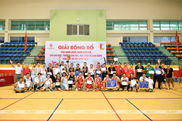 Sinh viên Bách khoa Hà Nội vô địch Giải Bóng rổ 3x3 sinh viên, nam cán bộ khu vực Hà Nội 2024