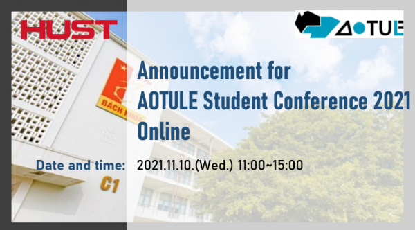 Announcement for AOTULE Student Conference 2021 Online
