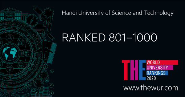 ĐHBKHN lọt vào top 801-1000 trong bảng xếp hạng TIMES HIGHER EDUCATION 2020