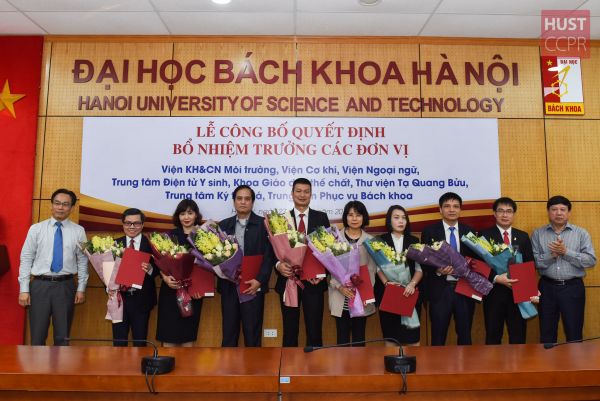 Trường ĐHBK Hà Nội bổ nhiệm lãnh đạo 8 đơn vị nhiệm kỳ 2018 - 2023