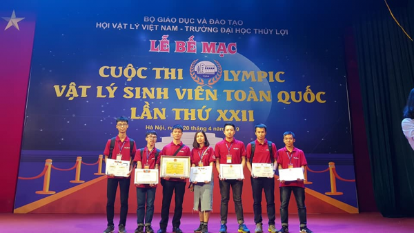ĐHBK Hà Nội giành giải Nhất toàn đoàn tại Olympic Vật lý sinh viên lần thứ XXII