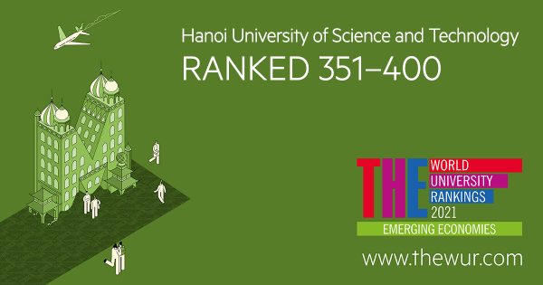 Bách khoa Hà Nội thuộc nhóm 351-400 đại học tốt nhất ở các nền kinh tế mới nổi