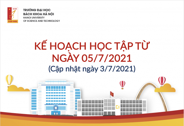 Công tác đào tạo và kế hoạch học tập từ ngày 05/7/2021