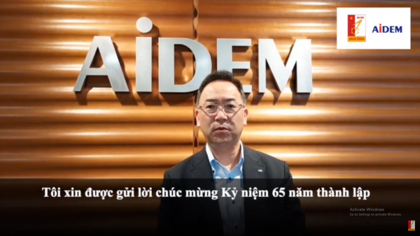 Congratulations from AIDEM Inc, Japan to HUST