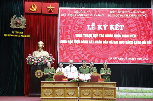 Đại học Bách khoa Hà Nội hợp tác toàn diện cùng Học viện Cảnh sát nhân dân