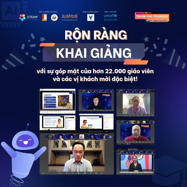 Bách khoa làm điểm tựa cho kết quả đột phá của khóa đào tạo "AI for Super Teacher"