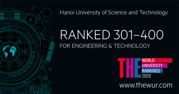 HUST ranked 301–400 in THE World University Rankings 2020 by subject: engineering and technology