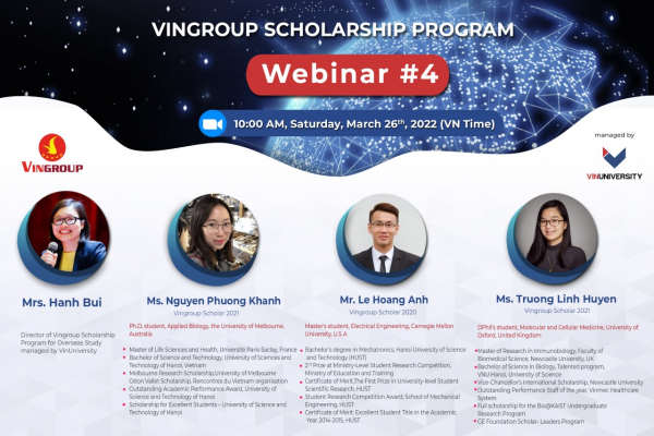 Webinar giới thiệu Chương trình Học bổng Vingroup