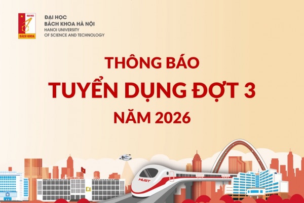 THÔNG BÁO TUYỂN DỤNG ĐỢT 3 NĂM 2026