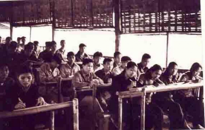 Thầy và trò trường ĐHBK trong giờ học tại khu sơ tán