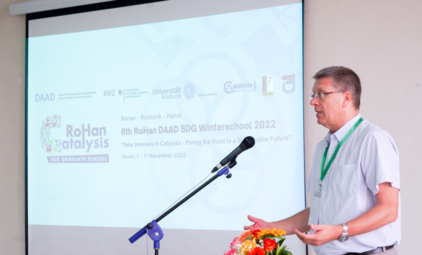 Ông Stefan Hase Bergen – Giám đốc DAAD khu vực Đông Nam Á  phát biểu khai mạc Hội thảo