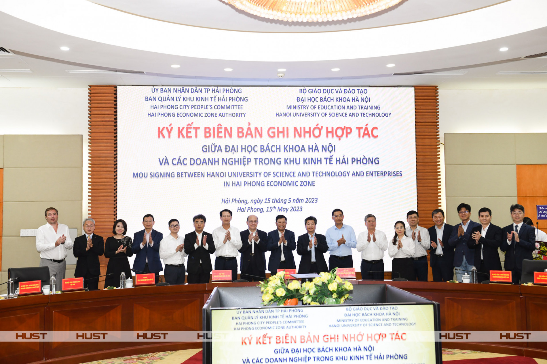 Đại học Bách khoa Hà Nội ký kết hợp tác với các doanh nghiệp trong khu công nghiệp, khu kinh tế Hải Phòng