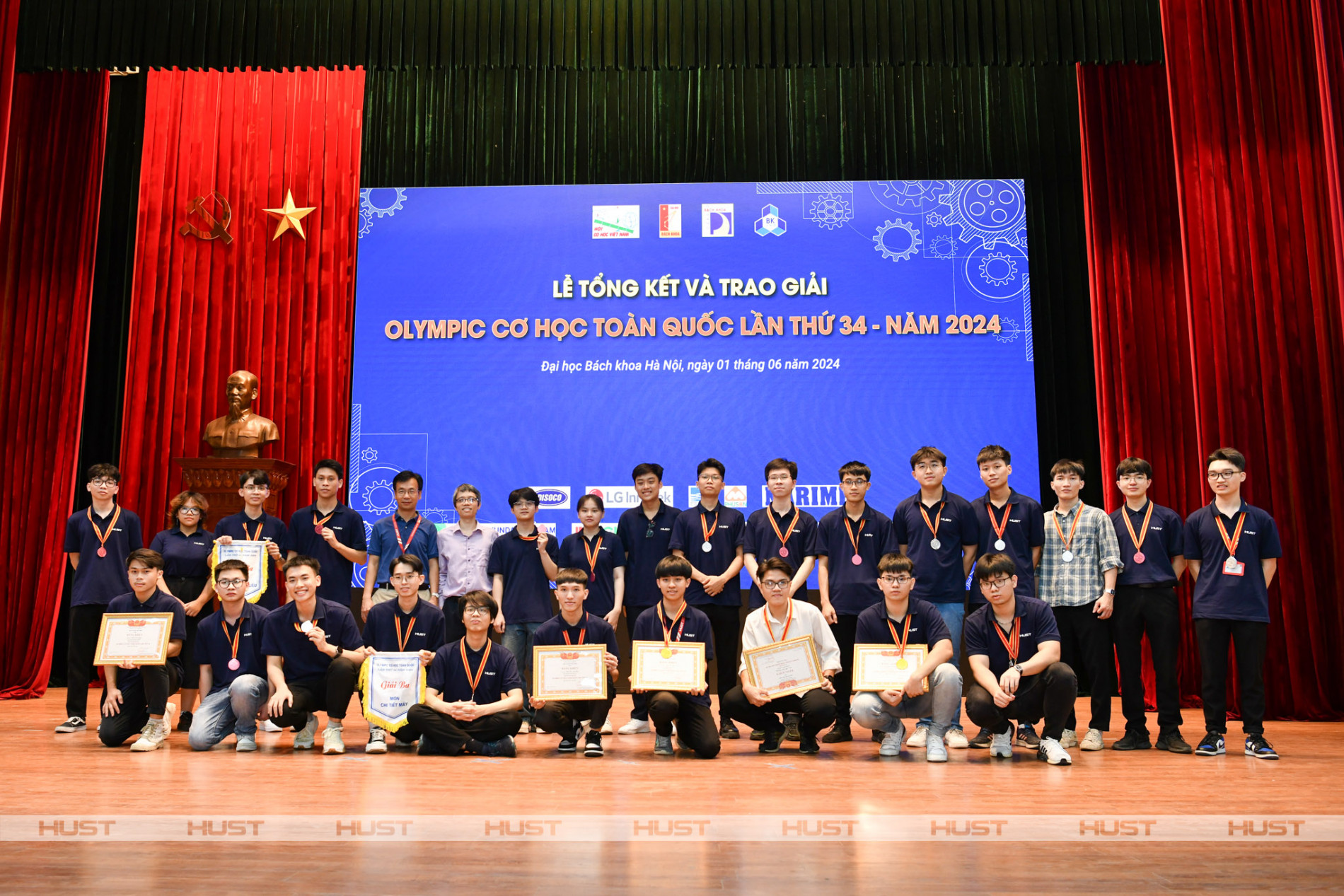Bách khoa Hà Nội giành 53 giải cá nhân, đồng đội Olympic Cơ học toàn quốc lần thứ 34