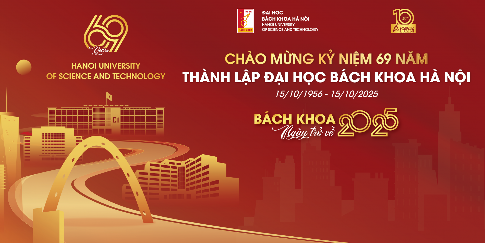Thư mời tham dự chương trình “Bách khoa Ngày trở về 2025” - 10 năm thành lập mạng lưới CSV Đại học Bách khoa Hà Nội