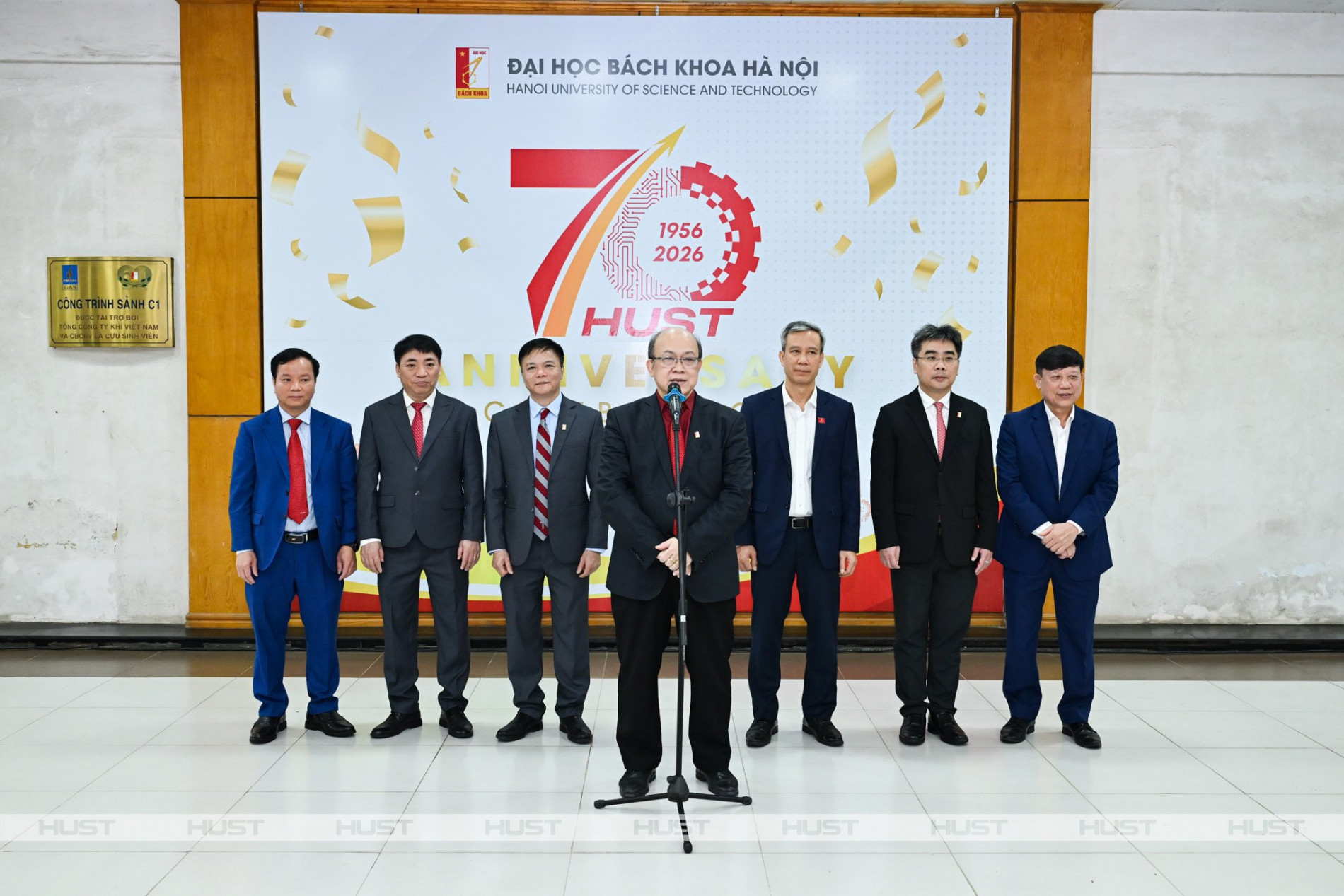 PGS. Huỳnh Quyết Thắng - Giám đốc Đại học Bách khoa Hà Nội - phát biểu tại buổi Gặp mặt đầu xuân Bính Ngọ 2026