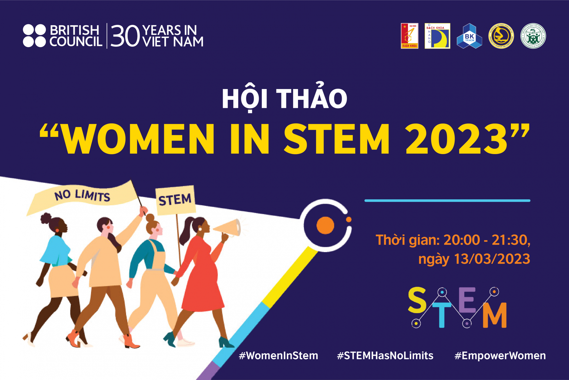 Hội thảo trực tuyến "WOMEN IN STEM 2023"